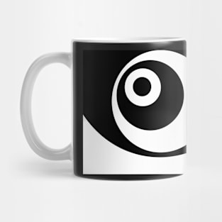 Abstract pattern - black and white. Mug